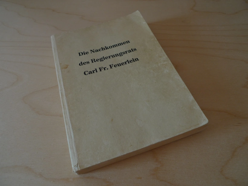 Stammbuch 1966 "Die Nachkommen des Regierungsrats Carl F. Feuerlein".